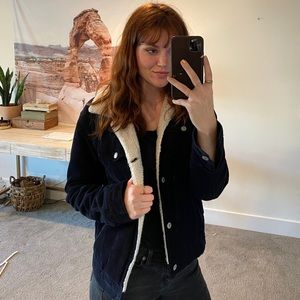 Corduroy Jacket with Fuzzy Inside